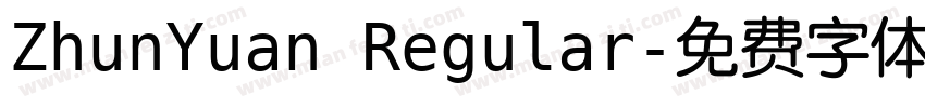 ZhunYuan Regular字体转换